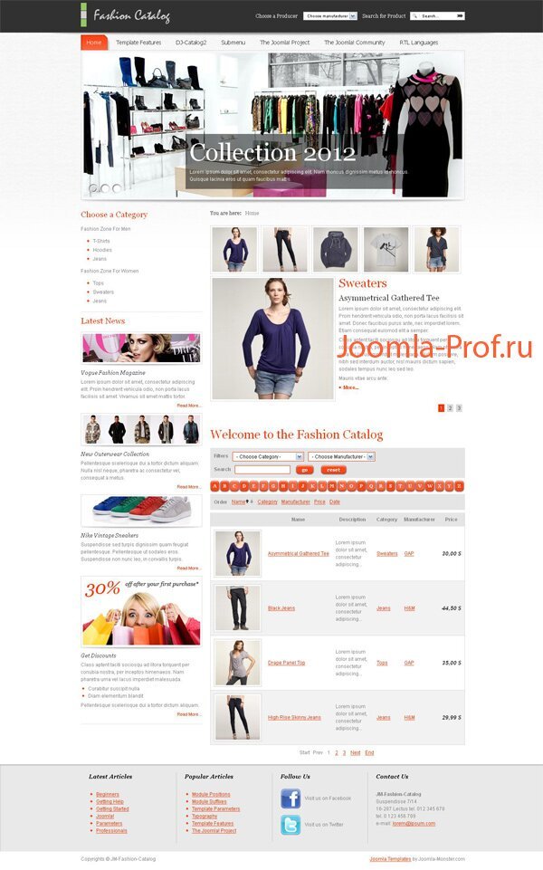 9jm-fashion-catalog шаблон Joomla 2.5