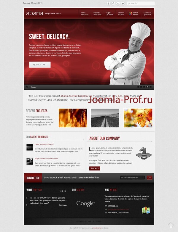 abana шаблон joomla
