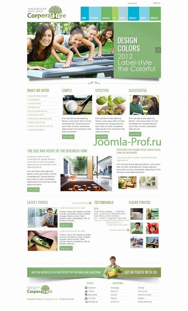 corporatetree шаблон joomla 2.5