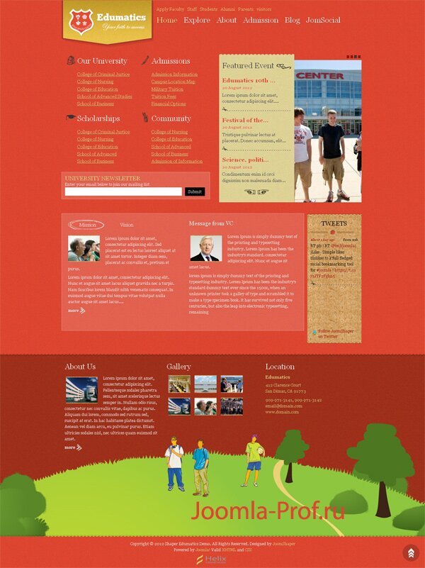 edumatics шаблон для joomla 2.5