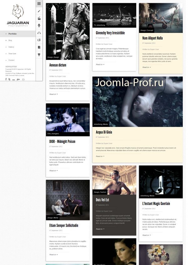 jaguarian joomla шаблон 2.5