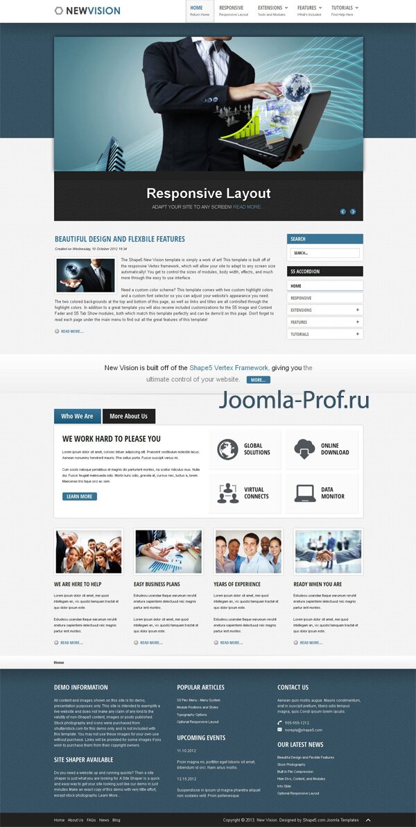 new_vision Shape5 шаблон для joomla