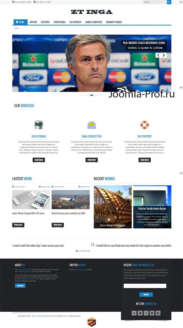 zt_inga шаблон для Joomla