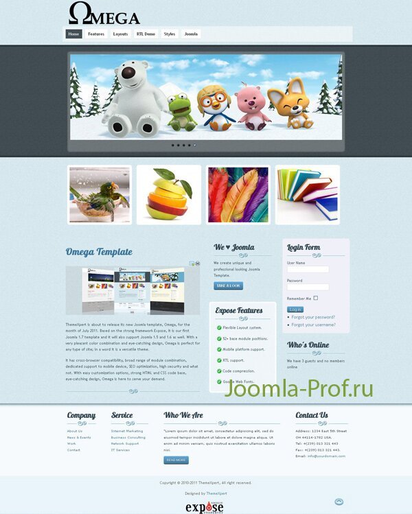 7omega шаблон Joomla стильный