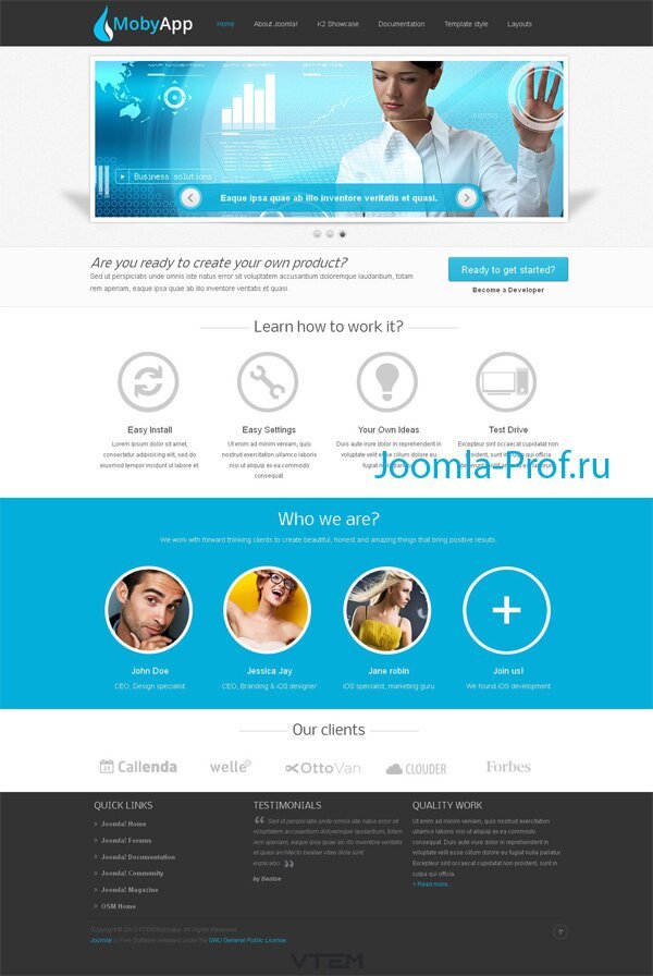9vt_mobyapp шаблон Joomla 3.0 портфолио, презентация